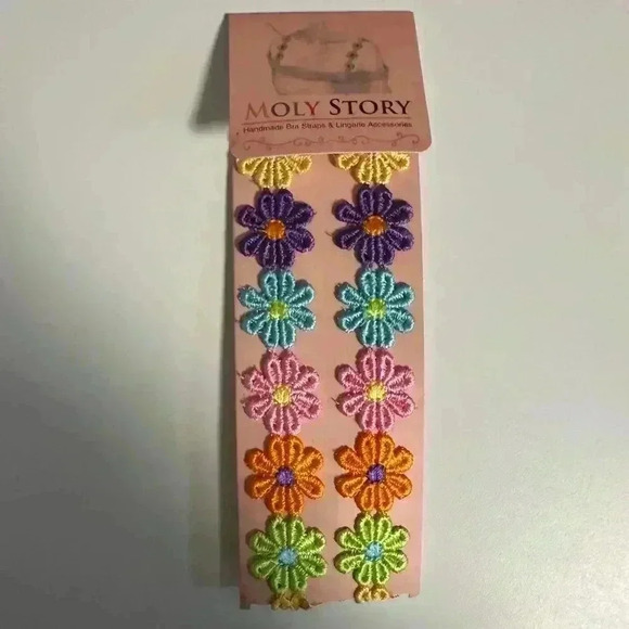 Moly Story Daisy 3 Colors Bra Straps One Size Adjustable & Removable. Y2K look - Picture 4 of 6